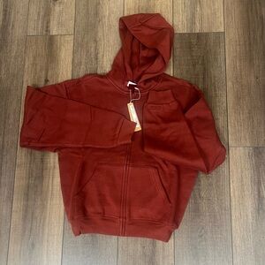 Skims cotton fleece zip up